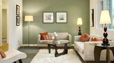 decoration design with green color